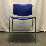 Vintage Steelcase Blue Resin Office Chair