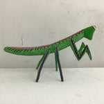 Handmade Alebrije Oaxacan Green Carved Wood Mantis