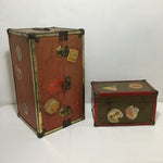 2pc Doll Steamer Trunk & Wardrobe Trunk