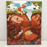 Rachel Feirman "Burrowing Bunny Discovery" 8x10 Digital Art Print