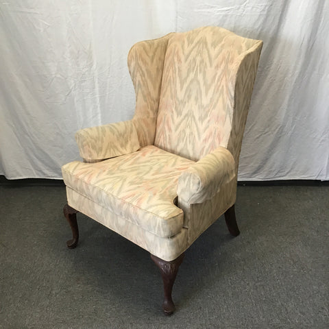 Vintage Queen Anne Woodmark Originals Pastel Armchair