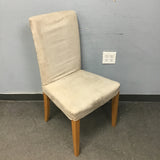 Single IKEA BERGMUND Grey Upholstered Dining Chair