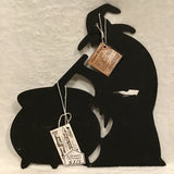 Eltimar Design Witch Fall Artwork on Black Wood Board