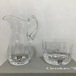 New in Box! Orrefor Crystal Cream & Sugar Set