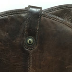 Frye "Melissa Button" Brown Leather Riding Boot