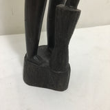 Vintage Hand Carved Ebony African Figure Sculpture