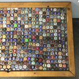 Vintage Custom-Made Beer Cap Coffee Table