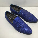 Alberto Fellini "Sparko" Blue Sequin Loafers