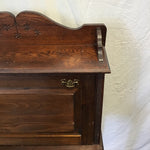 Vintage Solid Oak 1-Drawer Secretary Desk