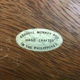 Vintage MCM Monkey Pod Leaf-Shaped Bowl