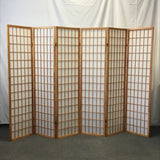 Modern Wood & Paper 6-Panel Room Divider