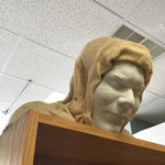 Molded Plaster Hooded Figure Statue
