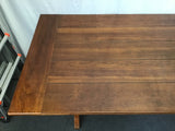 Modern Farmhouse Cherry Veneer Trestle Dining Table