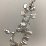 Vintage White Freshwater Baroque 64-Pearl Double-Strand Necklace