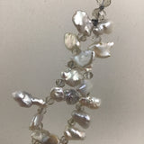 Vintage White Freshwater Baroque 64-Pearl Double-Strand Necklace
