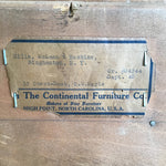 Vintage Continental Furn. Solid Maple 4-Drawer Chest of Drawers & Secretary Desk