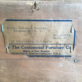 Vintage Continental Furn. Solid Maple 4-Drawer Chest of Drawers & Secretary Desk