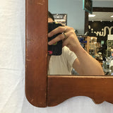 Vintage Solid Cherry Framed Mirror
