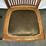 Pair of Vintage Mission Solid Oak Spindleback Dining Chairs