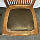 Pair of Vintage Mission Solid Oak Spindleback Dining Chairs