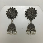 Pair of Vintage Jhumka Pearl Chandelier Drop Earrings