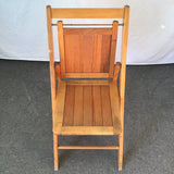 Vintage Craftsman Solid Maple & Pine Folding Chair