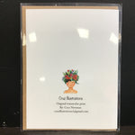 Cruz Illustrations "Luna Loves Wine" Greeting Card