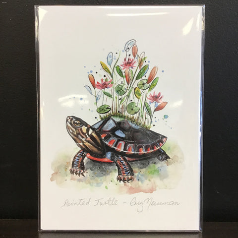 Cruz Illustrations "Painted Turtle" 5x7 Signed Art Print