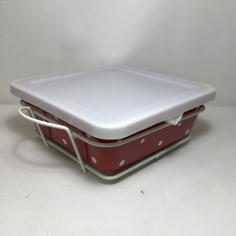 Retired Temptations Red Polka Dot 1.5QT Casserole