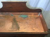 Vintage Solid Cedar 1-Cabinet Copper-Basin Dry Sink