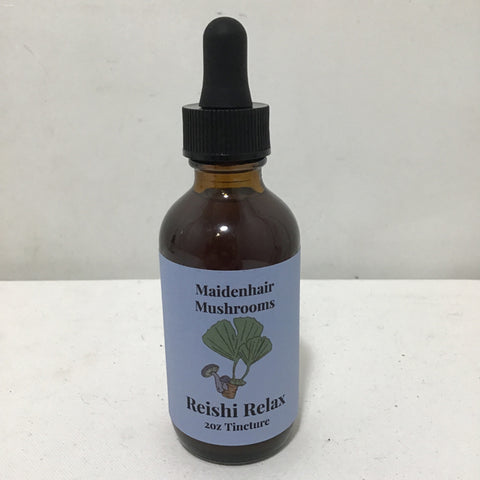 Maidenhair Mushrooms 2oz Reishi Relax Mushroom Tincture