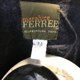 Vintage Maralyce Ferree Brown Wool Blend Single-Breasted Coat