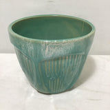 Vintage MC Roseville Green Ceramic Planter