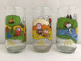 Set of 5 Vintage McDonald's "Camp Snoopy" Drinking Glasses