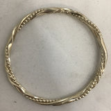 Vintage Sterling Silver Triple Twist Bangle Bracelet