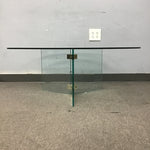 Custom-Made Modern Clear Glass Coffee Table