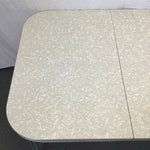Vintage MCM Grey Formica & Metal Expanding Dining Table