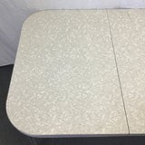 Vintage MCM Grey Formica & Metal Expanding Dining Table
