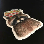 Cruz Illustrations "The Soulful Raccoon" Sticker