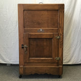 Vintage Polar Bear Refrigerator Co. Solid Oak Ice Chest
