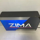 Vintage 1993 Black & Blue Zima Lighted Sign
