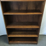 Vintage Black Walnut Veneer 7-Tier Shelf