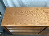 Modern Wolfcraft Amish Made Solid & Veneer Oak 6-Drawer Dresser