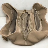 Bebe Tan Faux Leather "Colette" Triple Entry Hobo Shoulder Tote Bag