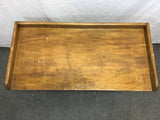 Vintage Solid Cedar 2-Tier Side Table