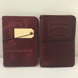 Made Quietly Debossed Red Leather Journal