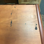 Modern Cherry Veneer 2-Drawer Entertainment Cabinet