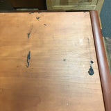 Modern Cherry Veneer 2-Drawer Entertainment Cabinet