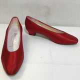 1980's Red Dyeables Kitten Heel Pumps