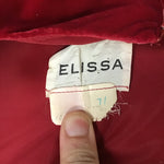 Vintage Elissa Red Velvet Maxi Dress